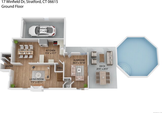 17 Winfield Dr, Stratford, CT 06615 - property floor plan
