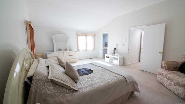 955 Dunbar Hill Rd, Hamden, CT 06514 - bedroom featuring lofted ceiling and light carpet
