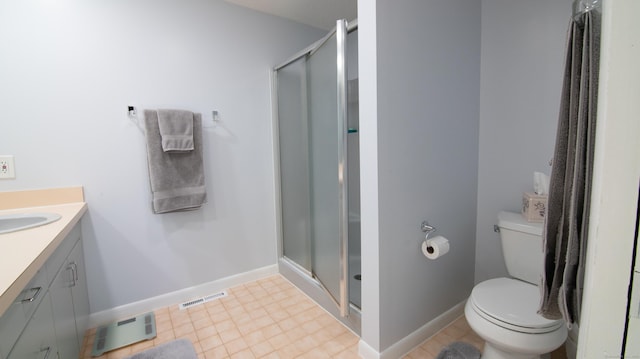 955 Dunbar Hill Rd, Hamden, CT 06514 - full bath with toilet, a stall shower, vanity, and baseboards