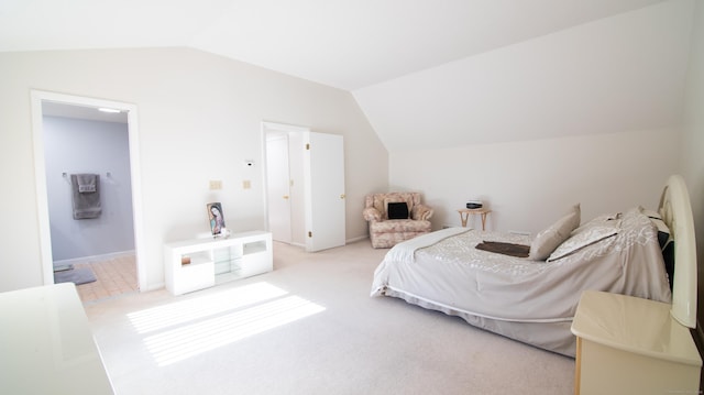 955 Dunbar Hill Rd, Hamden, CT 06514 - carpeted bedroom featuring vaulted ceiling