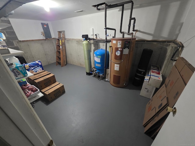 955 Dunbar Hill Rd, Hamden, CT 06514 - finished below grade area featuring hybrid water heater, a water pressure tank, and electric panel