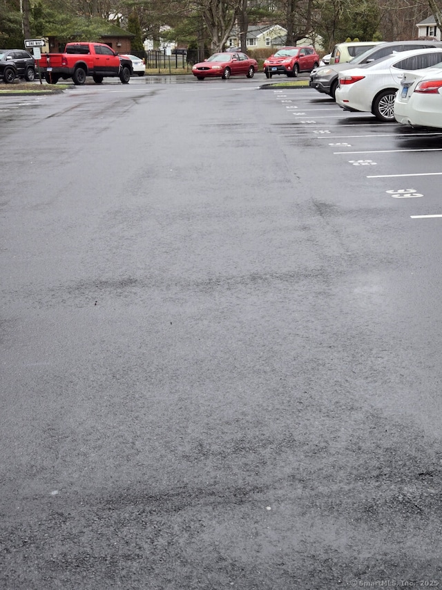 view of uncovered parking lot