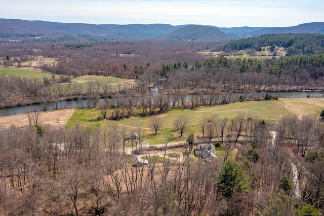 265 Housatonic River Rd, Salisbury, CT 06068 - aerial view featuring a water and mountain view