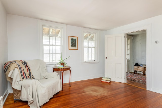 265 Housatonic River Rd, Salisbury, CT 06068 - sitting room featuring baseboards and wood finished floors