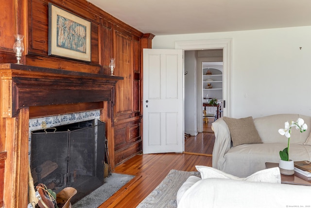 265 Housatonic River Rd, Salisbury, CT 06068 - living room with a fireplace and wood finished floors