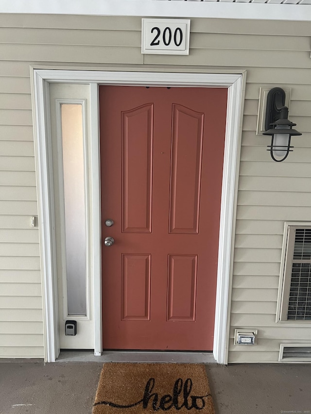 view of property entrance