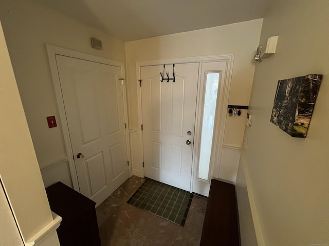 view of tiled entrance foyer