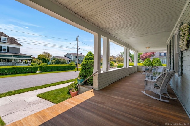 86 Tyler Ave, Groton, CT 06340 - wooden deck with a porch