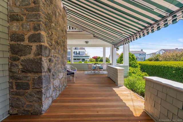86 Tyler Ave, Groton, CT 06340 - deck featuring covered porch