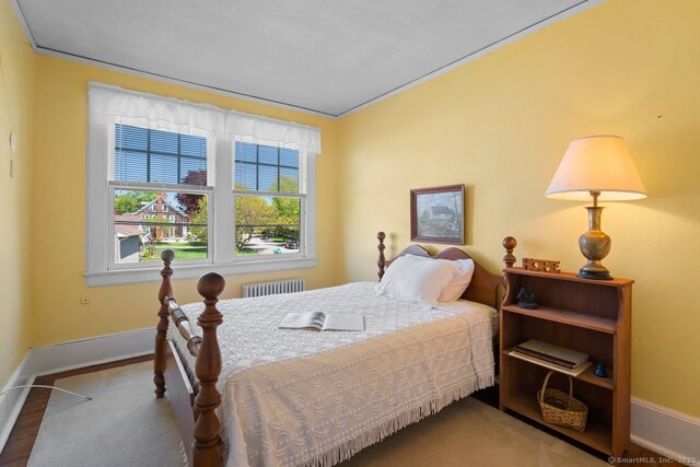 86 Tyler Ave, Groton, CT 06340 - carpeted bedroom with radiator and baseboards