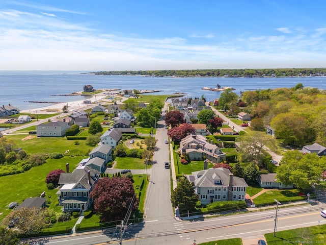 86 Tyler Ave, Groton, CT 06340 - aerial perspective of suburban area with a large body of water
