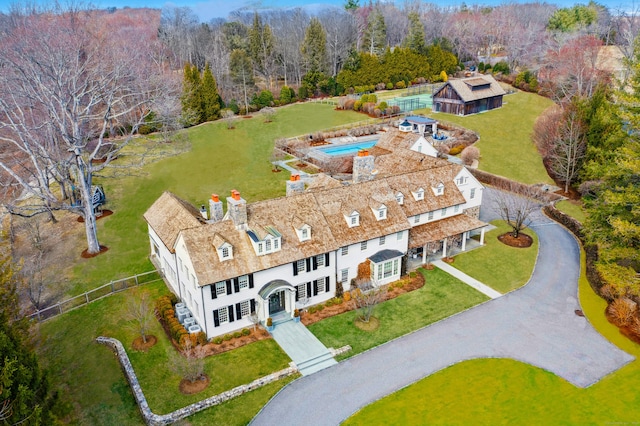 drone / aerial view