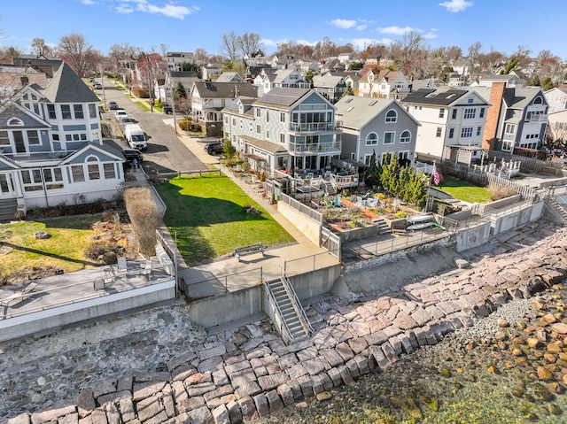 drone / aerial view featuring a residential view