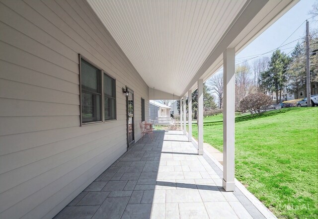 view of patio / terrace featuring a porch