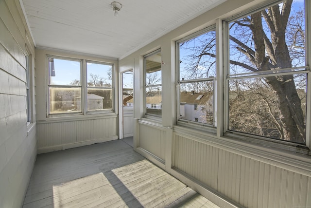 view of sunroom