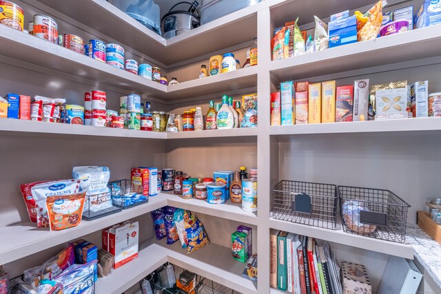 view of pantry