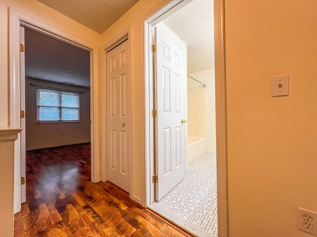 1516 E Main St Apt 18, Meriden, CT 06450 - hallway featuring dark wood-style floors