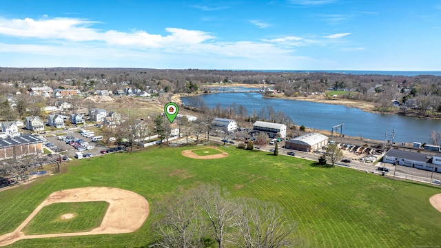 188 Meadow St, Branford, CT 06405 - drone / aerial view featuring a water view
