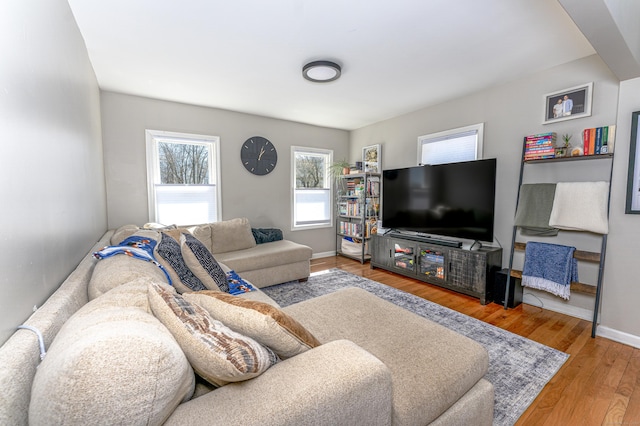 188 Meadow St, Branford, CT 06405 - living area with wood finished floors and baseboards