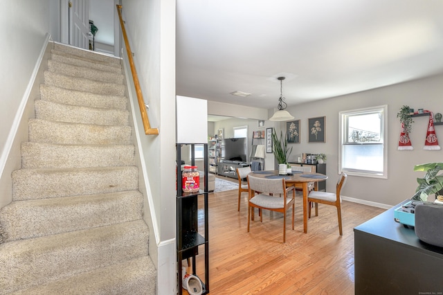 188 Meadow St, Branford, CT 06405 - staircase with baseboards and wood finished floors