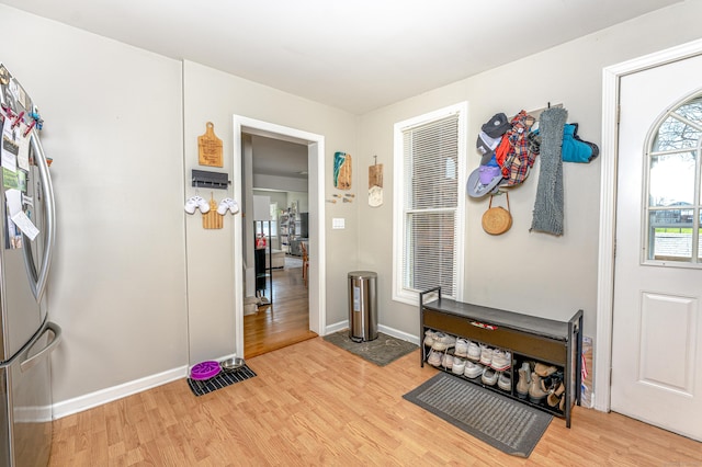 188 Meadow St, Branford, CT 06405 - entrance foyer featuring light wood-type flooring and baseboards