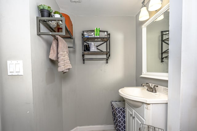 188 Meadow St, Branford, CT 06405 - bathroom featuring vanity and baseboards