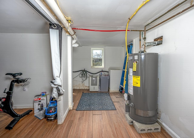 188 Meadow St, Branford, CT 06405 - utility room featuring gas water heater