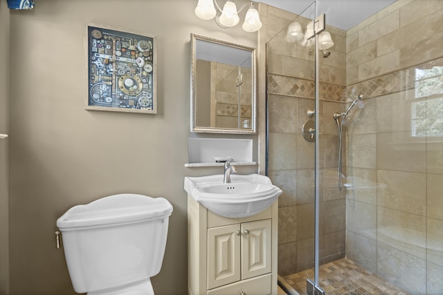 15 Maple Ln, Brookfield, CT 06804 - bathroom with a shower stall, toilet, and vanity