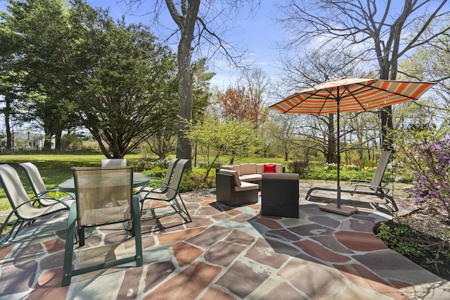 15 Maple Ln, Brookfield, CT 06804 - view of patio / terrace featuring outdoor dining space