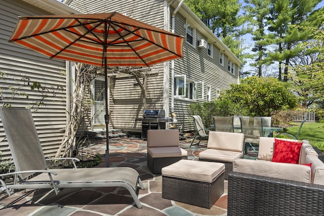 15 Maple Ln, Brookfield, CT 06804 - view of patio / terrace with outdoor lounge area and area for grilling
