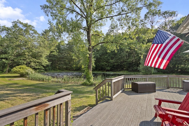 47 Notch Rd, Simsbury, CT 06092 - deck with a yard