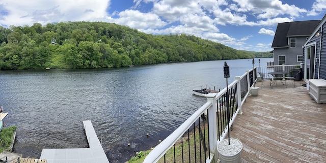 66 Waterview Dr, Newtown, CT 06482 - dock area with a water view and a view of trees