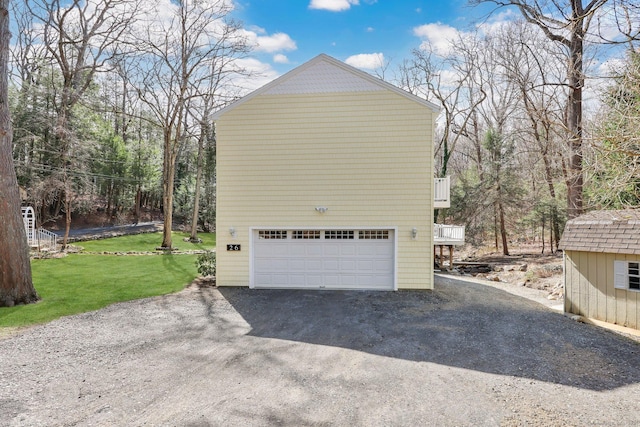 view of home's exterior with a yard