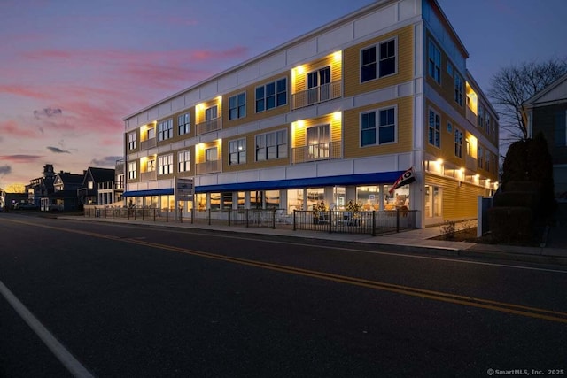 185 Main St Apt 301, East Lyme, CT 06357 - view of property at dusk