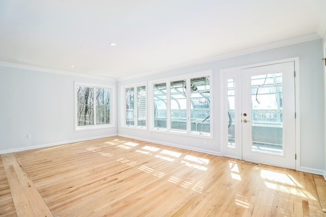 73A Long Meadow Hill Rd, Brookfield, CT 06804 - unfurnished sunroom with plenty of natural light and french doors