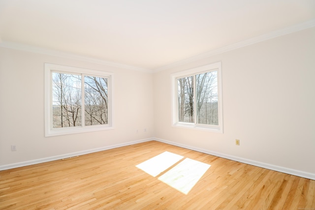 73A Long Meadow Hill Rd, Brookfield, CT 06804 - empty room with wood finished floors, ornamental molding, and baseboards
