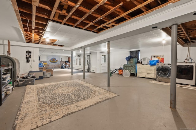 view of basement
