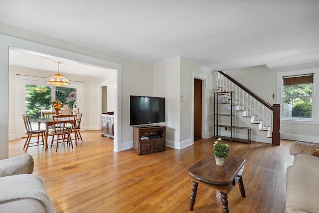 30 Phelps Rd, Manchester, CT 06042 - living area featuring stairs and light wood-style flooring