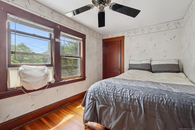 30 Phelps Rd, Manchester, CT 06042 - bedroom featuring light wood-type flooring and a ceiling fan