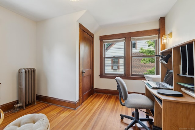 30 Phelps Rd, Manchester, CT 06042 - home office with radiator heating unit and light wood finished floors