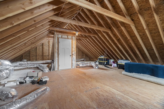 136 Tater Hill Rd, East Haddam, CT 06423 - view of unfinished attic
