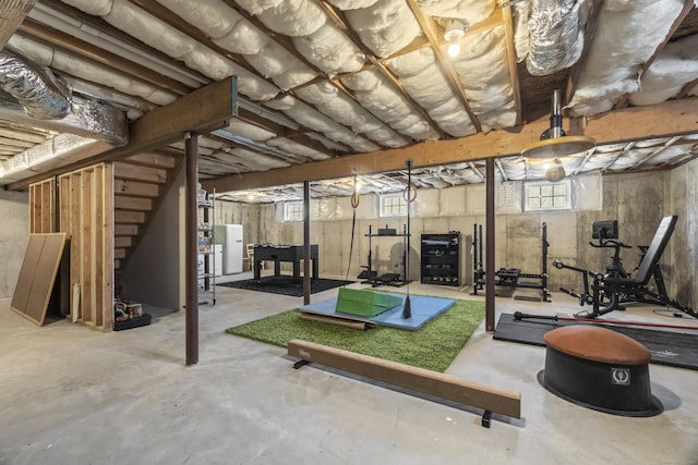 136 Tater Hill Rd, East Haddam, CT 06423 - basement featuring stairs