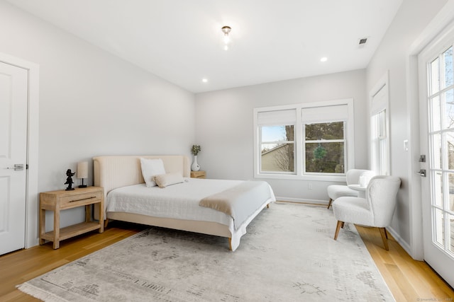 27 Hauser St, Milford, CT 06460 - bedroom featuring recessed lighting, visible vents, and light wood-style flooring