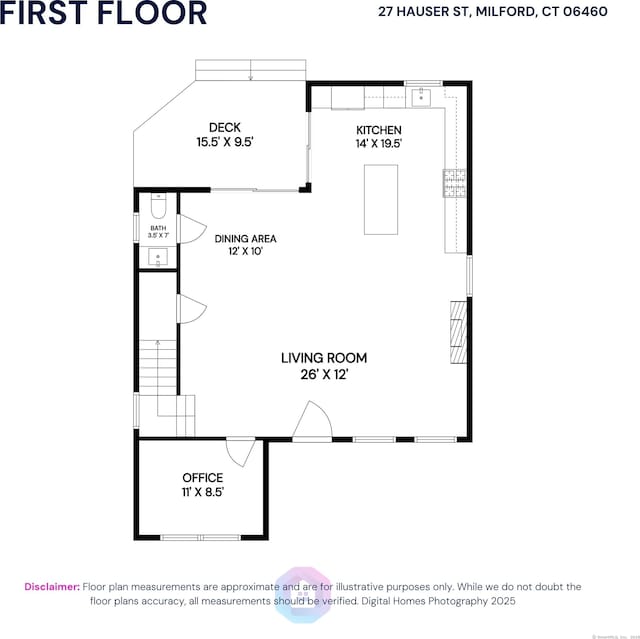 27 Hauser St, Milford, CT 06460 - floor plan