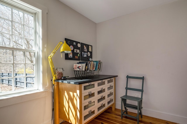 8 Shelter Rock Rd, East Haddam, CT 06423 - office with healthy amount of natural light, wood finished floors, and baseboards