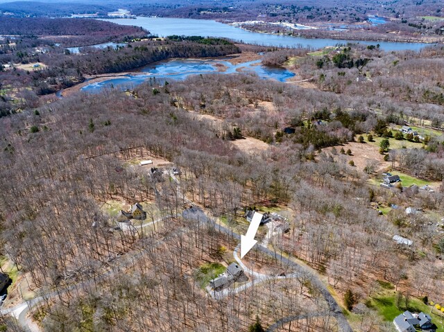 8 Shelter Rock Rd, East Haddam, CT 06423 - aerial overview of property's location featuring a nearby body of water