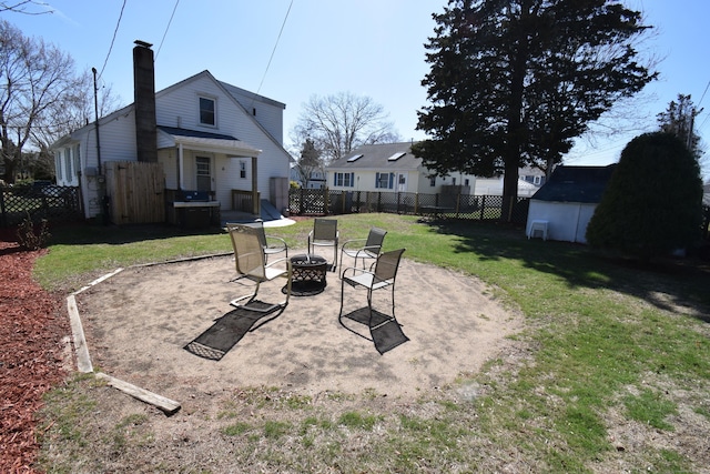5 Hammock Pkwy, Clinton, CT 06413 - view of yard featuring a fire pit and a patio