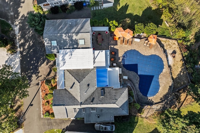 231 Pawson Rd, Branford, CT 06405 - aerial view of a pool