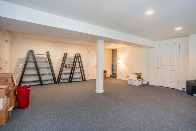 175 Thistle Pond Dr Unit 175, Bloomfield, CT 06002 - finished basement featuring carpet, recessed lighting, and baseboards