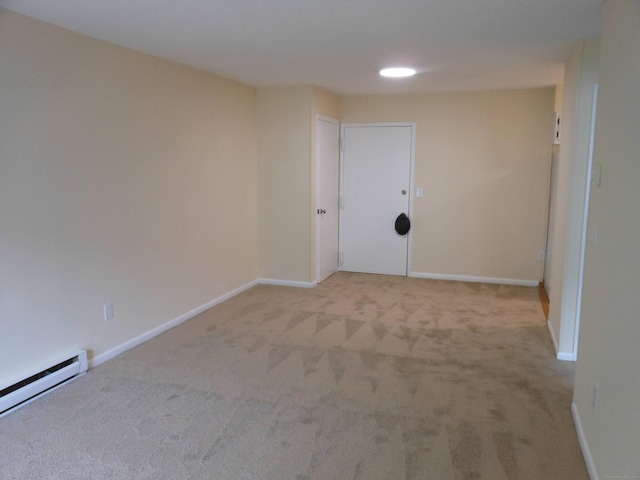 155 Short Beach Rd Unit 206, Stratford, CT 06615 - carpeted empty room with baseboard heating and baseboards